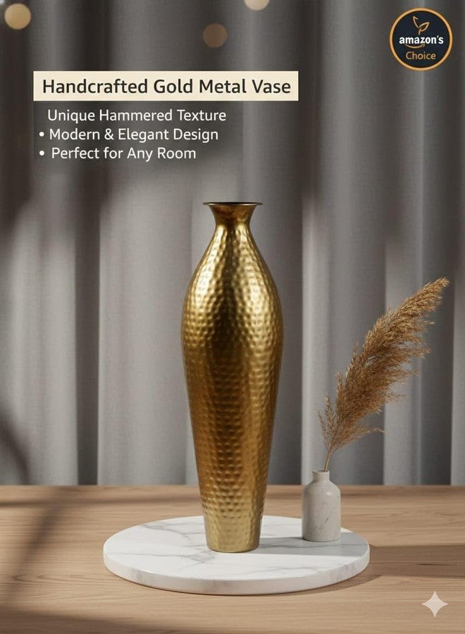 TRENDING DECOR مزهرية زهور معدنية رائجة لتزيين المنزل والمكتب وغرفة المعيشة - 24 بوصة - Image 2